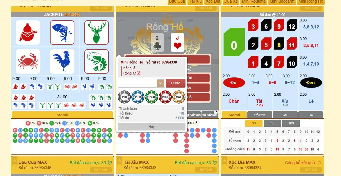 Quay số 5 là tựa game siêu hot