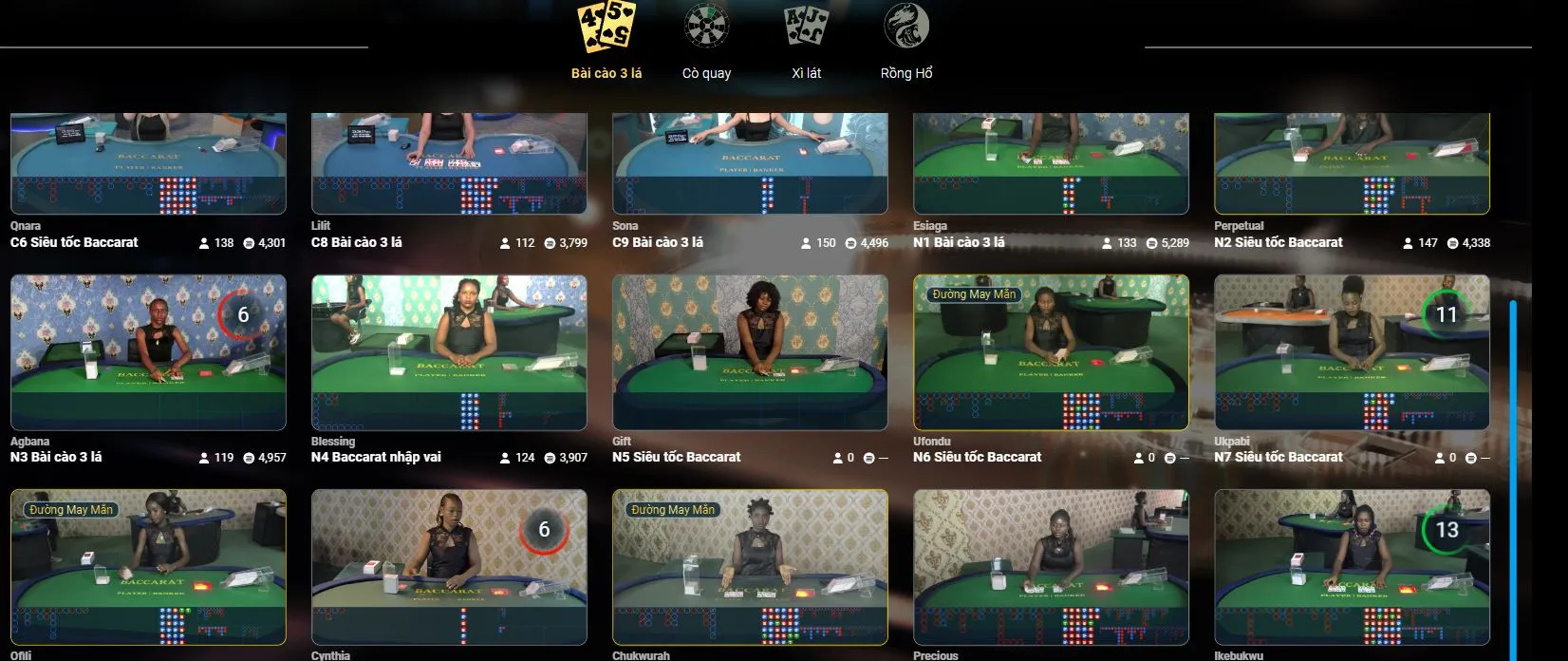 Game được yêu thích tại sòng bài Vua88