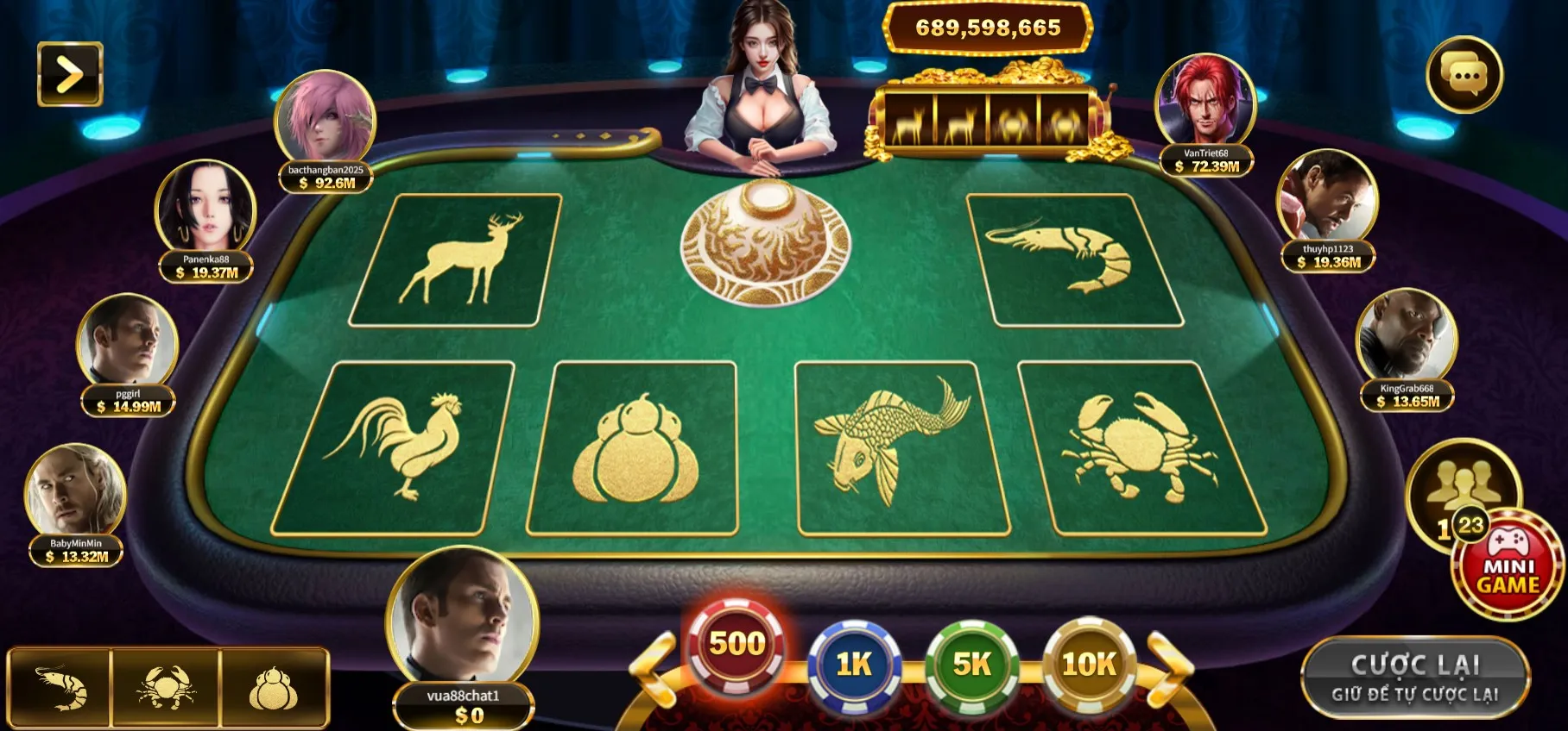 Giới thiệu về game bầu cua B52club