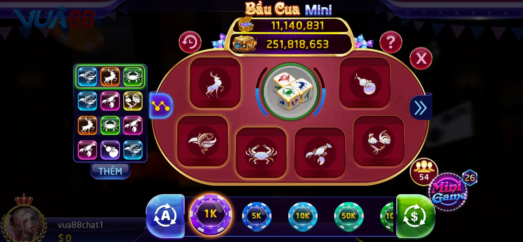 Mẹo chơi bầu cua Vua88 online