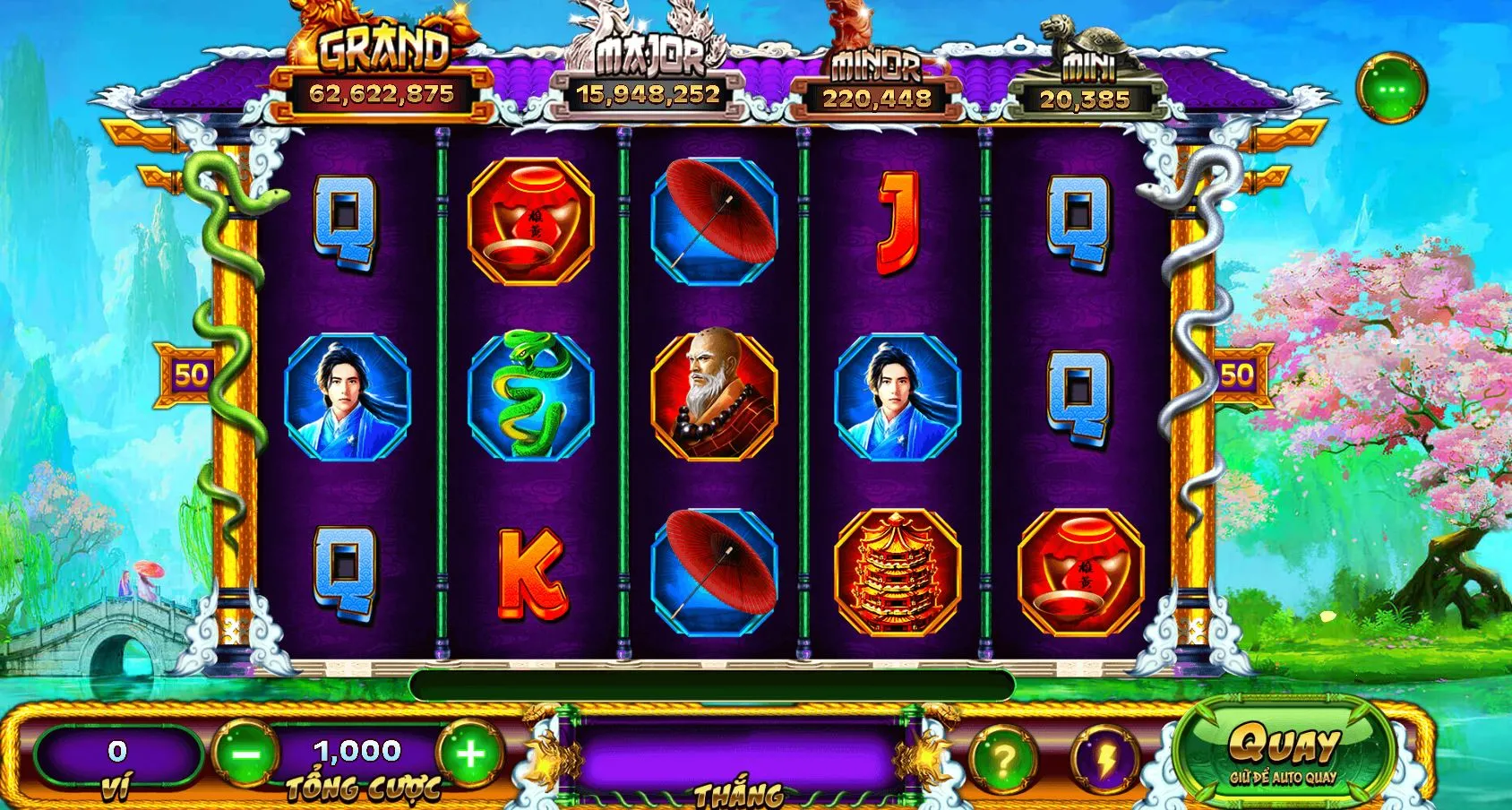 Biểu tượng đặc biệt của slot Thanh Xà Bạch Xà
