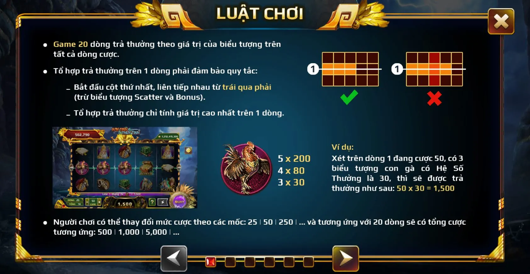 son tinh thuy tinh Vua88 2 Cách chơi Sơn Tinh Thủy Tinh tại Vua88