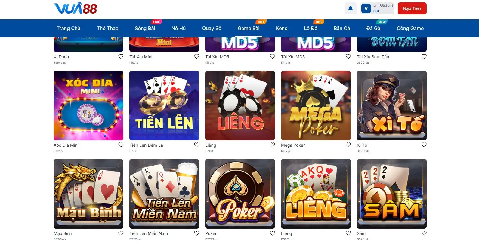 tien len Vua88